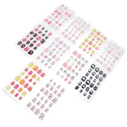 False Nails 240 Pcs/ Children's Toddler Nail Kits For Kids Presents ABS Environmental Protection Material Childrens Gifts