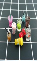 Colourful Milk coffee dink Charms Pendants for DIY decoration bracelets necklace earring key chain Jewellery Making1378514