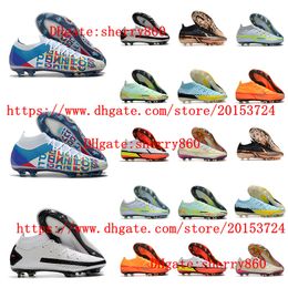 Men Soccer Shoes Cleats Football Boots Professional Training Phantomes GTes Elite Dynamices Fit AG-PROes FG Sports Zapatos De Futbol