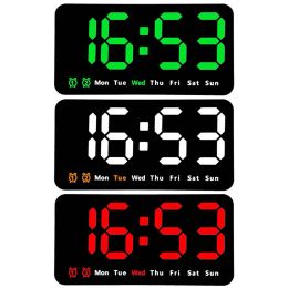 Clocks 2024 Large Digital Wall Clock Temperature and Humidity Display Night Mode Table Clock Electronic LED Clock With Date/Week/Time