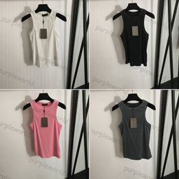 Designer Tanks Yoga Shirts Sports Knitted Vest Fitness Tops Sexy Crop Tops Slim Tees