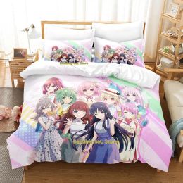 sets Assault Lily Bouquet Bedding Set Single Twin Full Queen King Size Bed Set Adult Kid Bedroom Duvetcover Sets Anime Bed Sheet Set