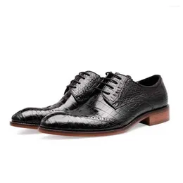 Dress Shoes Piliyuan Thailand Crocodile Leather Male Business Men High-grade British Formal