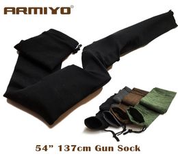 Armiyo 54quot Knit Gun Sock Polyester Silicone Treated Dustproof Rifle Protector Airsoft Holster Storage Sleeve Fabric Hunting5693271