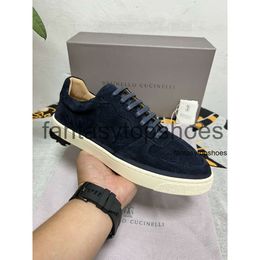 Loro Piano LP Shoes Suede Casual Dress Mens Lace Up Walk Luxury Sneakers Nubuck Designer Brunello Mocassin Big Size 45 46 FDIR