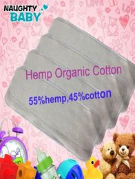 2014 New 3 Layers Hemp Organic Cotton Reusable Washable Cloth Diapers Inserts 300 PCS for Children ampAdults 3811285