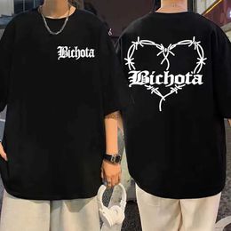 Men's T-Shirts Rapper Karol G Bichota Graphic T Shirt Men Womens Fashion Casual Oversized Tees Summer Pure Cotton Man Crew Neck T-shirts TopsL2425