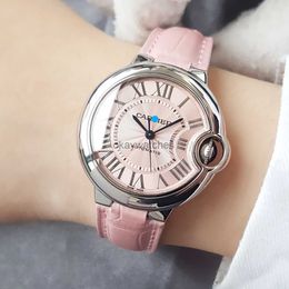 Dials Working Automatic Watches carter 33mm blue balloon series pink automatic mechanical watch W S B 0 3 1