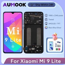 Screens 6.39" AMOLED For Xiaomi Mi 9 Lite LCD Display Touch Screen Digiziter Assembly W/ Frame M1904F3BG For Xiaomi CC9 LCD Replacement