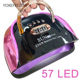 Kits UV LED Nail Lamp Gel Nail Light for UV Gel Nail Polish 57LED UV Dryer with 4 Timers Professional for Nail Art Home Salon