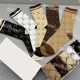 Luxury Brand Mens Socks Five Pairs Sport Sock Designer Cotton Casual Sock Letter Printed Sock