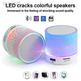 LPLF Portable Speakers Mini Bluetooth Speaker Wireless Loudspeaker Crack LED TF Card USB Subwoofer Portable MP3 Music Sound Column for PC Mobile Phone d240425