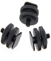 CAMVATE 3PCS Pro 14quot Tripod Mount Screw wDual Nuts to Flash Camera Shoe Adapter9394658