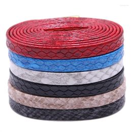 Shoe Parts Coolstring 7MM Flat Luxurious PU Leather Business Shoelaces With Golden Metal Tip Nice Boot Cords Zapatillas Mujer Drop