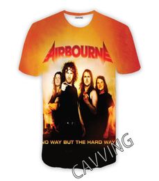 Men039s TShirts CAVVING 3D Printed Airbourne Band Casual Hip Hop T Shirts Harajuku Styles Tops Clothing For Menwomen3204738