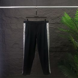 Herrbyxor sommar nya mode mäns byxor motverkar affär casual smal kostym pants pläd brev mönster pantssa2262