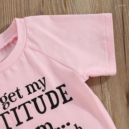 Clothing Sets RWYBEYW Toddler Girls Clothes 1-6 Years Summer Outfits Baby Letter Print Short Sleeve Pullover Sweatshirt Camouflage Pants Set