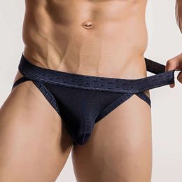 Luxury Mens Underwear Underpants Under Wear Brief Sexy Low Rise Jock Strap Briefs Thong T-Back G-String Lingerie Breathable Male Comfortable Drawers Kecks HDBQ