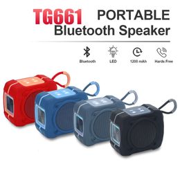 TG661 Portable Bluetooth Speaker Wireless Subwoofer Column FM TF BT Outdoor Home Music Play for Android Ios Smart Phone PC