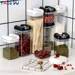 Food Savers Storage Containers FAIS DU food storage tank kitchen container with lid Organiser stackable dustproof and moisture-proof accessories H240425