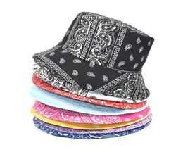 Fashion Designers Stringy Brim Hats CrossBorder Bucket Hat Female Spring European American Floral Print Bucket Caps Fashionab8611962