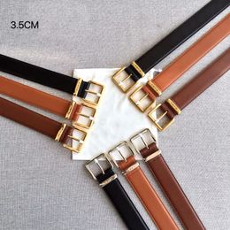 Designer Belt Genuine Leather Belts for Women Men MM Belt Quiet Width 3.5cm Letter Needle Buckle Ladies Waistband fashion Needle buckle Metal Classic Belt
