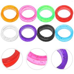 Dog Apparel 20 Pcs Tools Scissors Ring Inserts Rings For Hair Grooming Dogs Shear Thumb Finger Protective Protector Silicone Circle