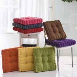 Pillow 35 1PC Cotton Seat Cushion Square Sofa Pillow Buttocks Chair Cushion Office Bar Chair Back Seat Cushions Round Comfortable