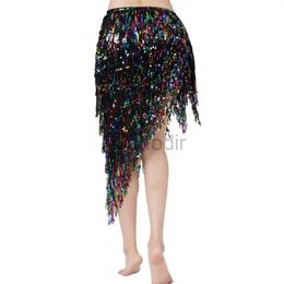 Stage Wear Triangle Sequins Bellydance Skirt Belly Dance Long Tassel Hip Scarf Festival Outfits Women Dance Wear Accessories Dancing Belt d240425