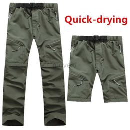 Men's Pants Camping Summer Hiking Fishing New Mens quick-drying Leisure Travel active Removable hiking Waterproof Outdoor Sports pants d240425