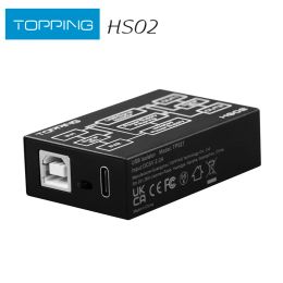 Amplifier TOPPING HS02 USB 2.0 High Performance Audio Isolator with USBB and Type C Input High Speed and Highly Compatible