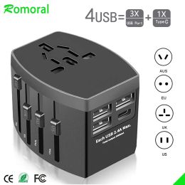 Chargers Universal Travel Plug All in One Charger Adapter for Travel with Eu Us Uk Au Plug Universal Travel Power Charger Sockets