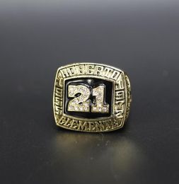 Hall Of Fame Baseball 1955 1972 21 roberto clemente Team s ship Ring with Wooden Display Box Souvenir Men Fan Gif2446796