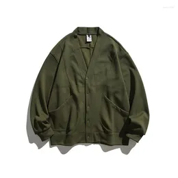 Hunting Jackets Men Jacket Coat Pockets Cardigan Sweater Spring Plus Size 6XL 7XL 8XL Oversize