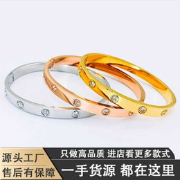 Fashionable design bracelet accessories Fashionable Ten Diamond Buckle Bracelet Full Sky Star 18k Rose Gold with carrtiraa original bracelets