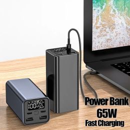 Chargers Power Bank 65W PD Type C Fast Charging 20000mAh Powerbank External Battery Charger For Smartphone Laptop Tablet iPhone Xiaomi