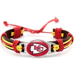 US Football Team Kansas City Dangle Charm DIY Necklace Earrings Bracelet Bangles Buttons Sports Jewellery Accessories8305870