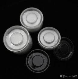 100pcs whole circle round clear lash trays plastic transparent blank holder tray for eyelash packaging box Case container1371411