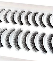 2019 NEW 10 pairs 100 Real Mink Eyelashes 3D Natural False Eyelashes Mink Lashes Soft Eyelash Extension Makeup Kit Cilios 3d1296282973