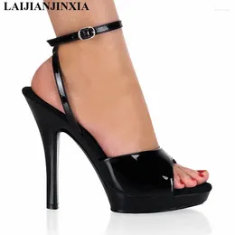 Dress Shoes LAIJIANJINXIA Sexy Party Wedding 13CM High Heel Platform Summer Lady Women Sandals