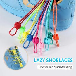 Shoe Parts 17 Colors Sneaker ShoeLaces Elastic No Tie Laces Stretching Lock Lazy Quick Rubber Shoelace Shoestrings