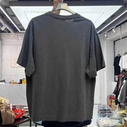 Men's T-Shirts Summer Creative Fun Eye Foam Printed Short Slve T-shirt Mens High Quality Cotton Loose Oversized Top H240425