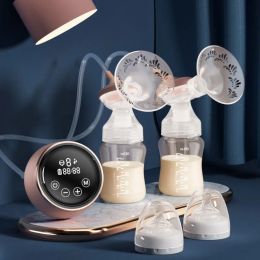Enhancer Electric Breast Pump Double Bilateral Milker Suction Large Automatic Massage Postpartum Unilateral Baby Milk Maker BpaFree