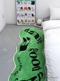 Carpets Have A Good Day Carpet Art Twisted Alphabet Rug Cosy Soft Bedroom Rugs Non Slip Modern Home Decoration Aesthetic Carpets Tapis