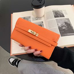 designer keilly bag Fashion Long Handheld Bag for Girls Personalized Large Capacity Card Trendy Wallet