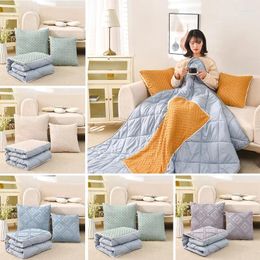 Pillow Korean-style Quilt Lumbar 2 In 1 Folding Car Hug Ornamental Room Decorative Sofa Chair Sleep Throw Pillows