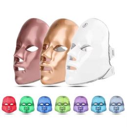 USB Charge LED Face Mask Wireless 7 Colour Photon Light LED Facial Mask