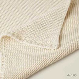 Blankets Swaddling Knitted Baby Blankets Newborn Swaddle Wrap Beige Crib Quilt Throw Blanket Toddler Infantil Stroller Sofa Bedding Sleeping Covers