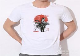 Summer T Shirt Men One Piece Zoro Samurai Wano Kuni Arc Cartoon TShirt short sleeve Casual Hip Hop streetwear Anime print tshirt6925612