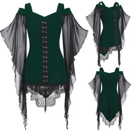 Casual Dresses Vintage Halloween Cosplay Costume Witch Vampire Gothi Dolman Sleeves Dress Ghost Up Party Medieval Scary Female Clothes